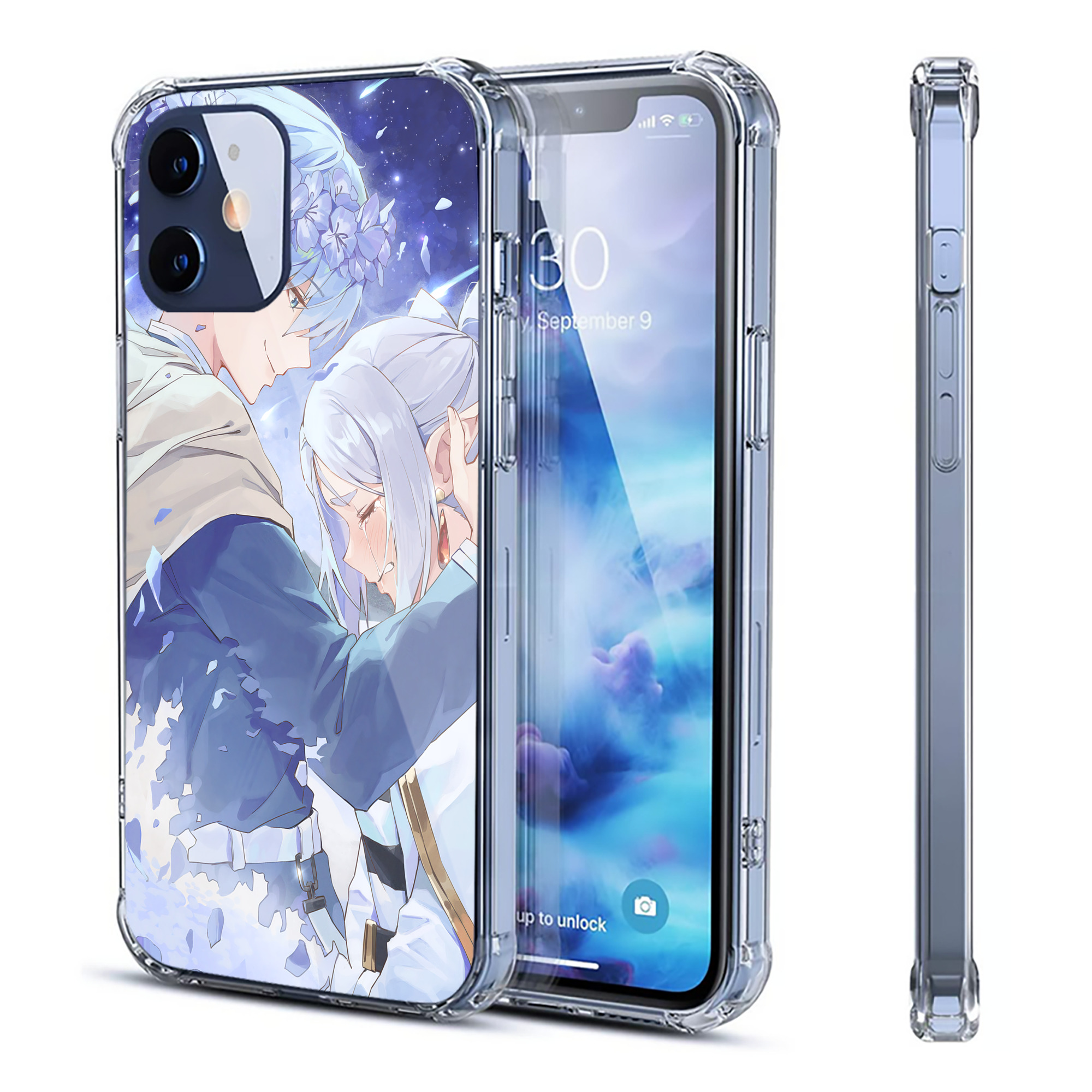 （画像用） 葬送のフリーレン Frieren 【iPhone 12シリーズ対応】透明スマホケース（クリアソフトケース）